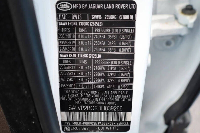 2013 Land Rover Range Rover Evoque Pure Plus