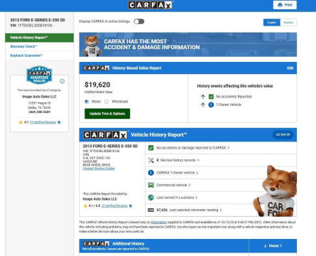 2013 Ford E-Series E-350 SD