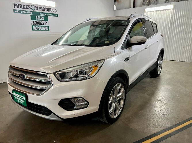 White Platinum Metallic Tri-Coat 2019 Ford Escape Titanium AWD Titanium 4dr SUV 1