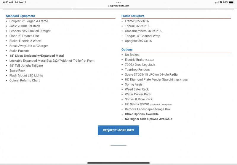 2024 Top Hat Trailers 2024 Top Hat Trailer 83 x 20'