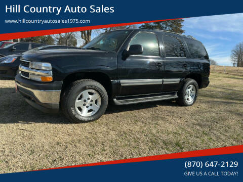 2005 Chevrolet Tahoe for sale at Hill Country Auto Sales in Maynard AR