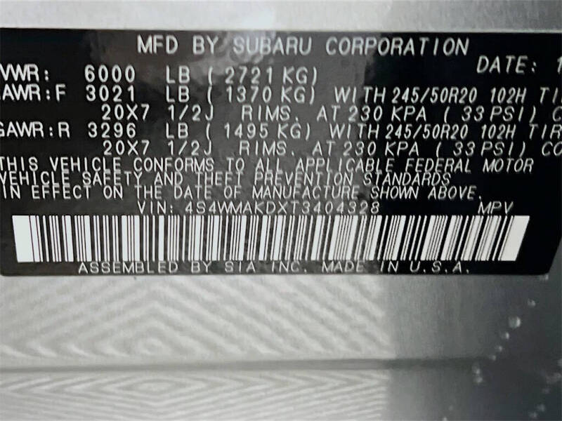 2026 Subaru Ascent Touring