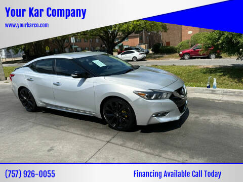 2017 Nissan Maxima for sale at Your Kar Company in Norfolk VA
