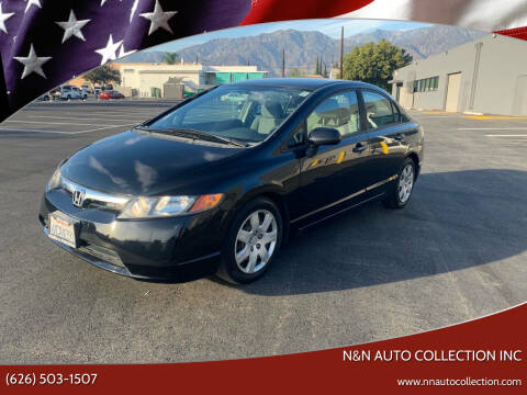 2008 Honda Civic for sale at n&n auto collection inc in Pasadena CA