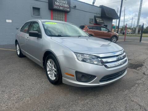 2012 Ford Fusion for sale at Alliance Motors in Detroit MI