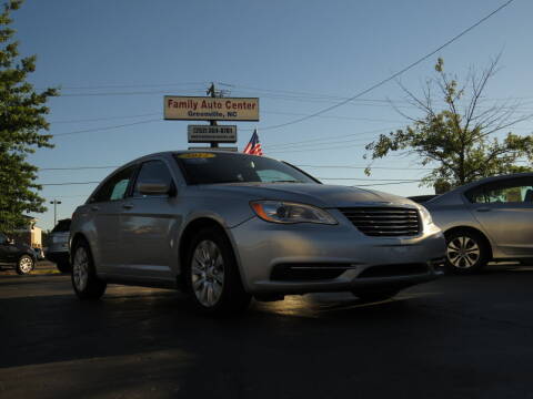 2012 Chrysler 200 for sale at FAMILY AUTO CENTER in Greenville NC
