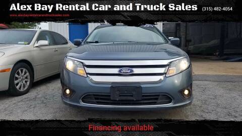 2012 Ford Fusion for sale at Alex Bay Rental Car and Truck Sales in Alexandria Bay NY