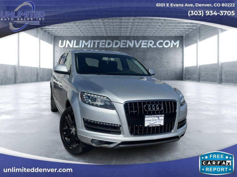 2015 Audi Q7 for sale at Unlimited Auto Sales in Denver CO