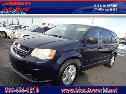 2013 Dodge Grand Caravan for sale at Bruce Kirkham's Auto World in Yakima WA