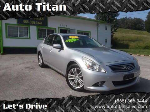 2010 Infiniti G37 Sedan for sale at Solomon Autos in Knoxville TN