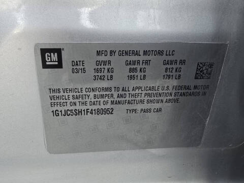 2015 Chevrolet Sonic LT Auto