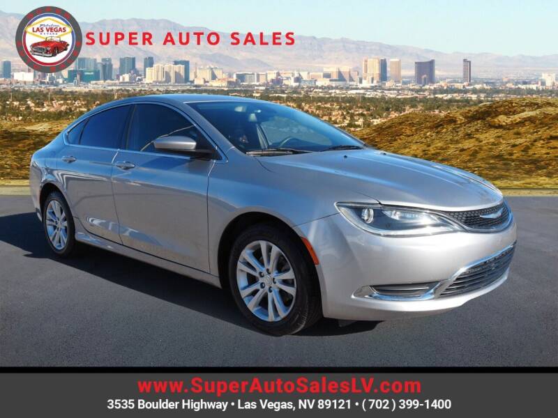 2015 Chrysler 200 for sale at Super Auto Sales in Las Vegas NV