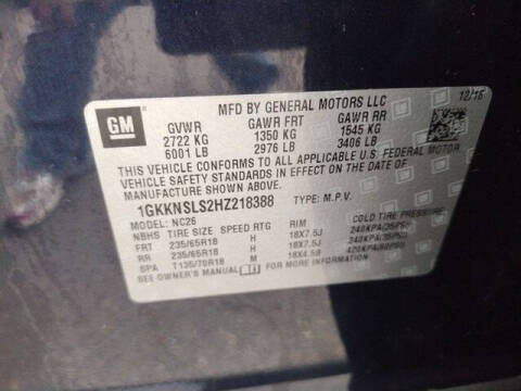 2017 GMC Acadia SLE-2