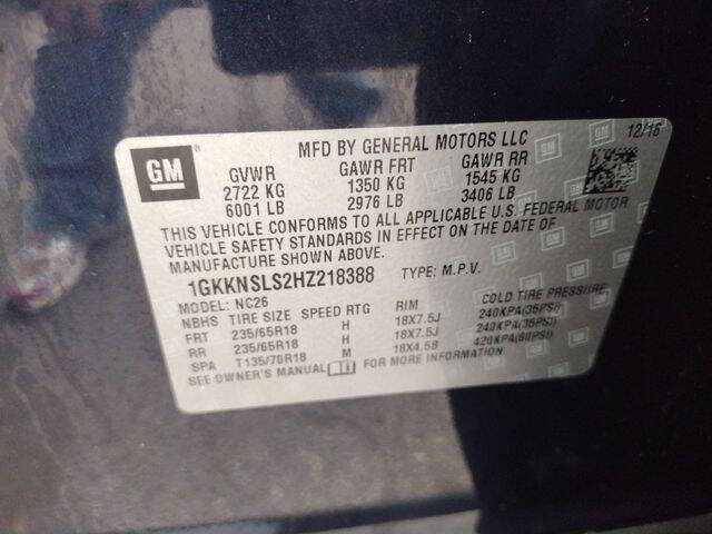 2017 GMC Acadia SLE-2