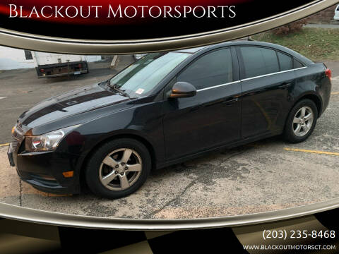 2013 Chevrolet Cruze for sale at Blackout Motorsports in Meriden CT