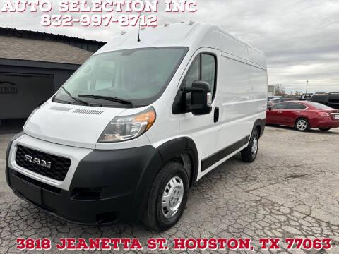 2020 RAM ProMaster for sale at Auto Selection Inc. in Houston TX