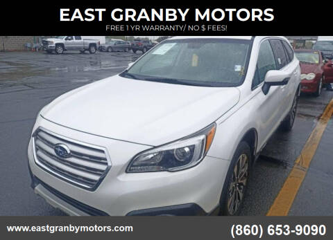 2017 Subaru Outback for sale at EAST GRANBY MOTORS in East Granby CT