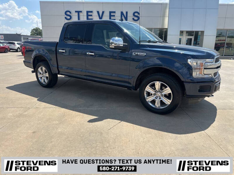 Used 2019 Ford F-150 Platinum with VIN 1FTEW1E41KFD14262 for sale in Enid, OK