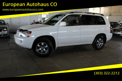 2007 Toyota Highlander for sale at European Autohaus CO in Denver CO