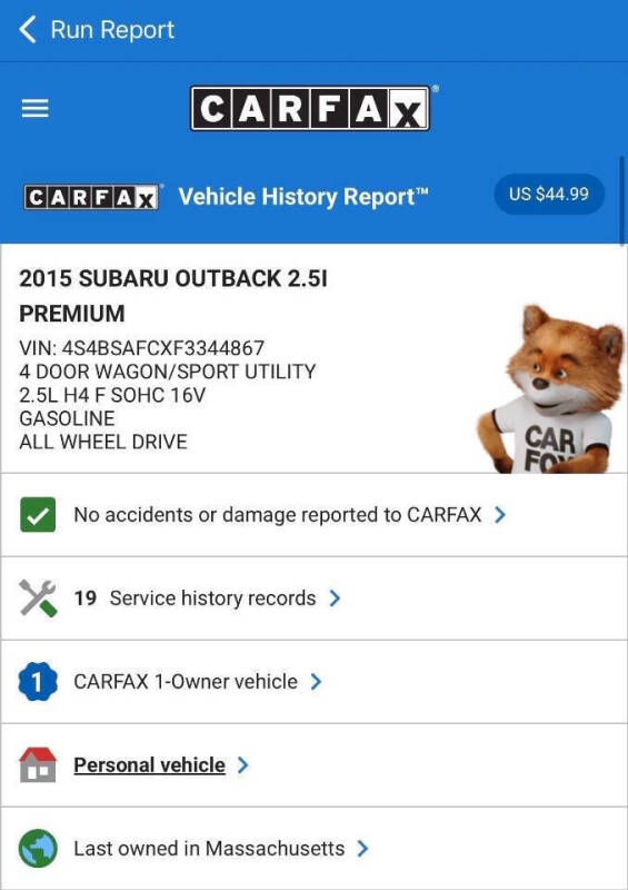 2015 Subaru Outback 2.5i Premium