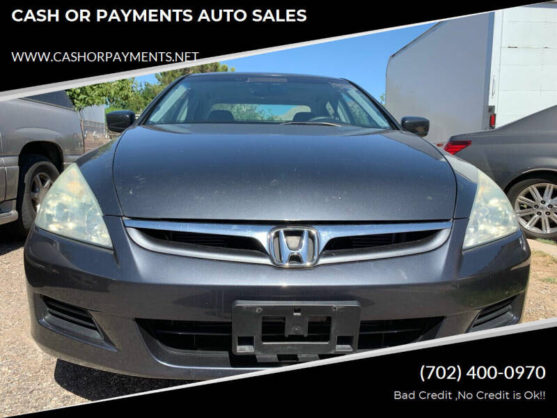 2007 Honda Accord for sale at CASH OR PAYMENTS AUTO SALES in Las Vegas NV