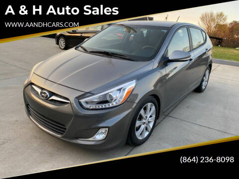 2014 Hyundai Accent for sale at A & H Auto Sales in Greenville SC