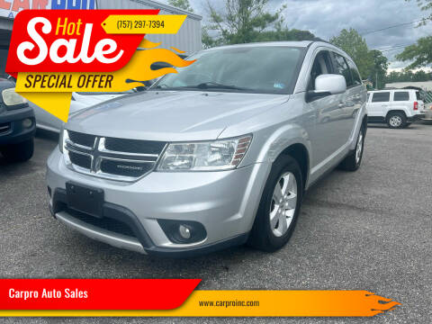 2012 Dodge Journey for sale at Carpro Auto Sales in Chesapeake VA