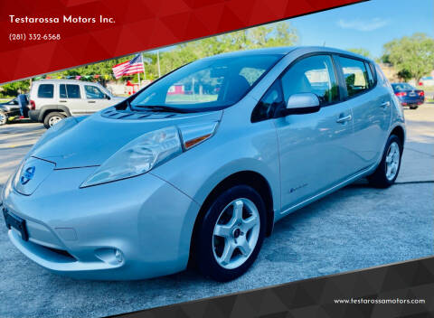 2015 Nissan LEAF for sale at Testarossa Motors Inc. in League City TX