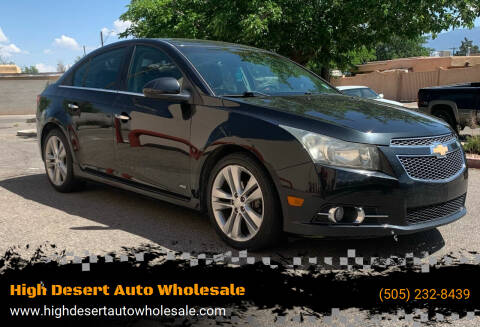2012 Chevrolet Cruze for sale at High Desert Auto Wholesale in Albuquerque NM