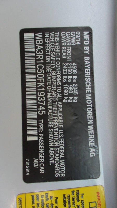 2015 BMW 4 Series 435i