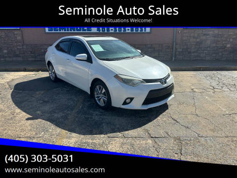 2014 Toyota Corolla for sale at Seminole Auto Sales in Seminole OK