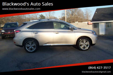 2013 Lexus RX 350 for sale at Blackwood's Auto Sales in Union SC