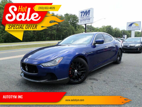 2015 Maserati Ghibli for sale at AUTOTYM INC in Fredericksburg VA