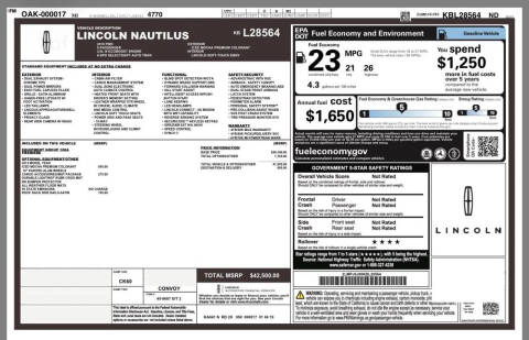 2019 Lincoln Nautilus