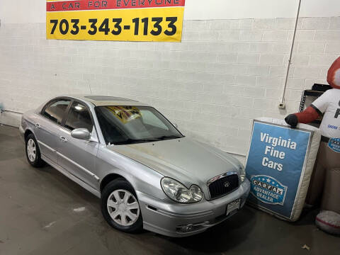 2003 Hyundai Sonata for sale at Virginia Fine Cars in Chantilly VA