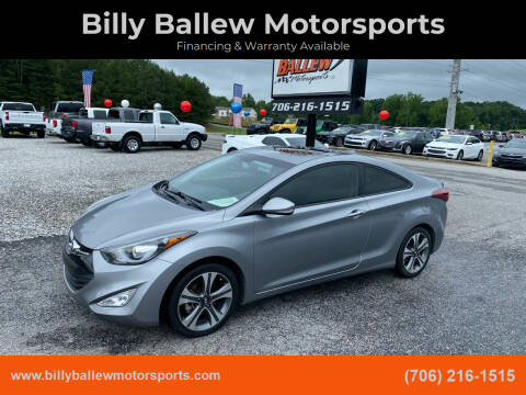 2014 Hyundai Elantra Coupe for sale at Billy Ballew Motorsports in Dawsonville GA