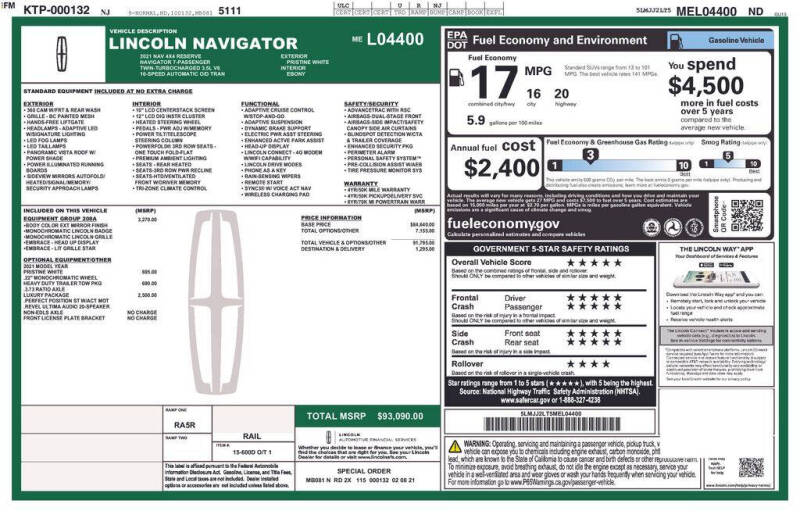 2021 Lincoln Navigator Reserve
