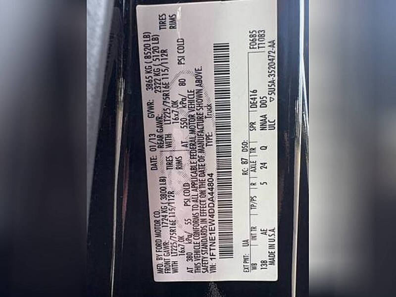 2013 Ford E-Series E-150