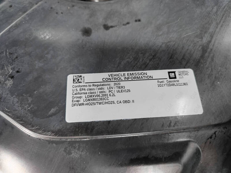 2020 Chevrolet Corvette Stingray