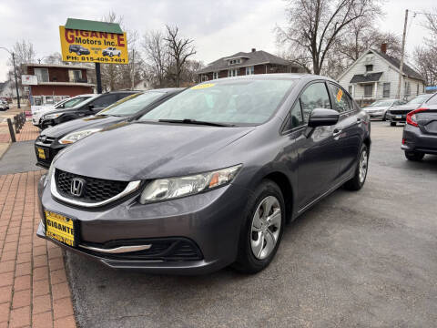 2015 Honda Civic for sale at GIGANTE MOTORS INC in Joliet IL