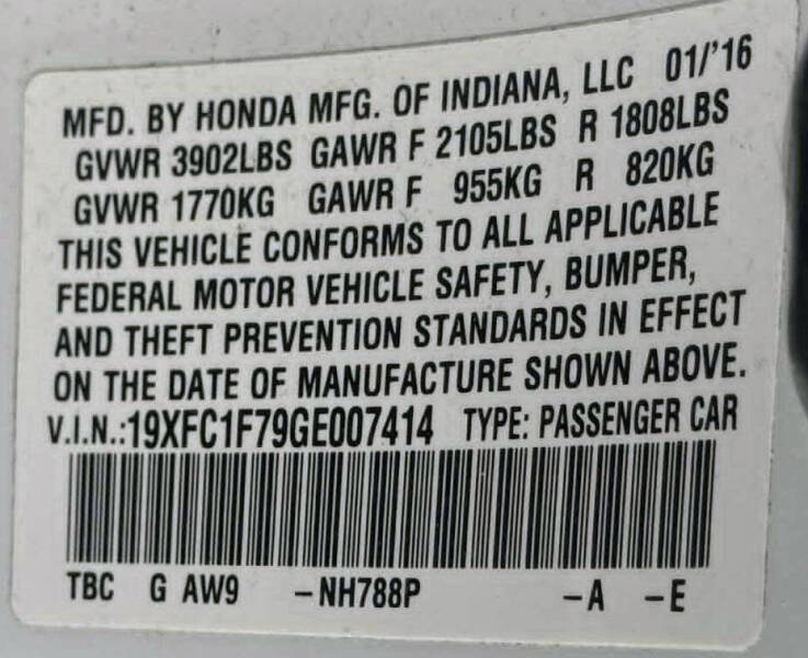 2016 Honda Civic EX-L