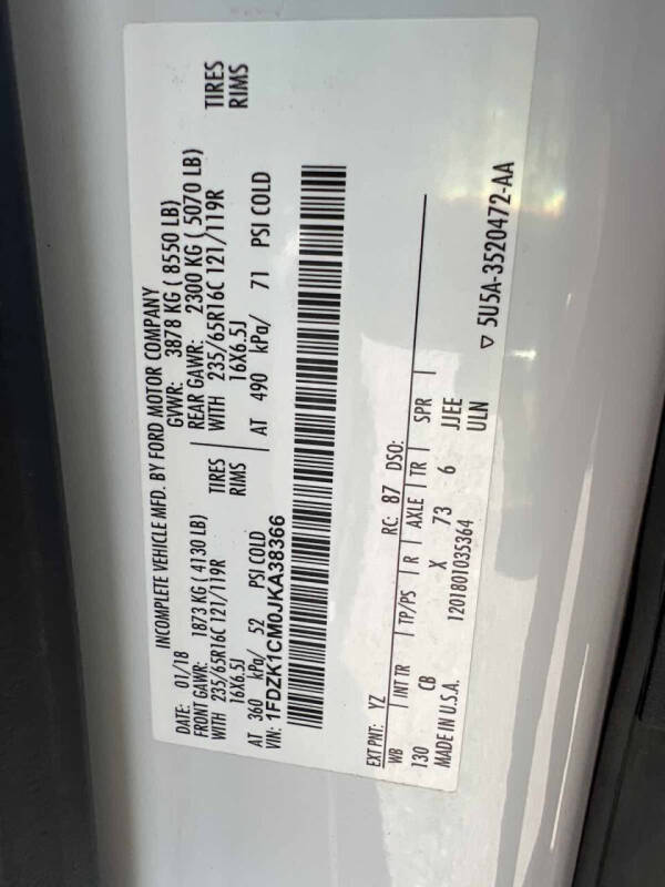 2018 Ford Transit 150 XLT