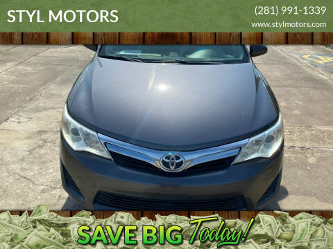 2012 Toyota Camry for sale at STYL MOTORS in Pasadena TX