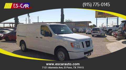 2015 Nissan NV for sale at Escar Auto in El Paso TX