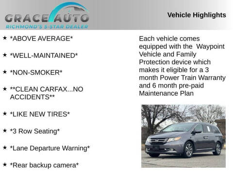 2016 Honda Odyssey Touring Elite