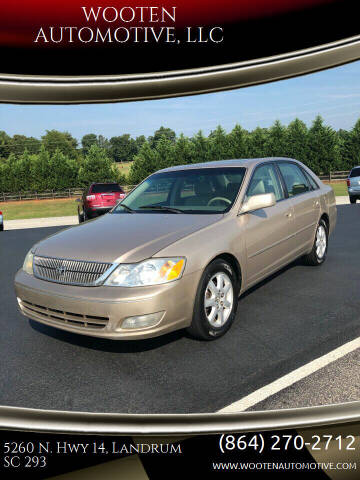 2001 Toyota Avalon for sale at WOOTEN AUTOMOTIVE, LLC in Landrum SC