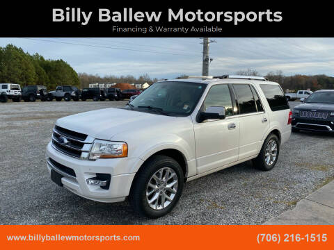 2017 Ford Expedition for sale at Billy Ballew Motorsports in Dawsonville GA
