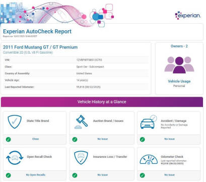 2011 Ford Mustang GT Premium