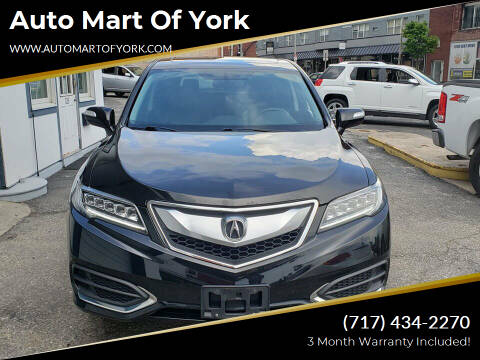 2018 Acura RDX for sale at Auto Mart Of York in York PA