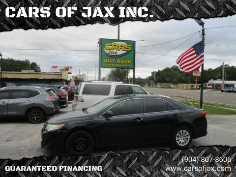 2012 Toyota Camry for sale at CARS OF JAX INC. in Jacksonville FL